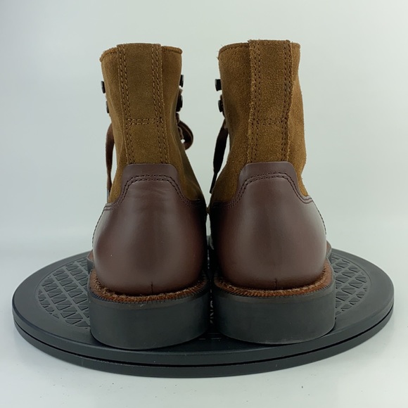 Coach Bleecker Cap Toe Boots Toffee Brown Suede G1547 Men's Size 7.5 - Picture 6 of 12